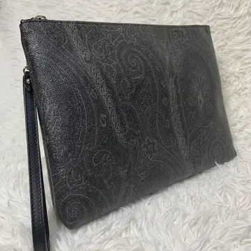 새상품급 ETRO 에트로 PVC 페이즐리 올 패턴 클러치백 세컨드 백
