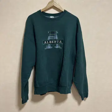 FTUITOFTHEROOM ALBERTA 자수 다크 그린 트레이닝복 XL