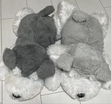 쿠타리 슈나우저 티슈 커버 봉제 인형 약 40cm 2색 세트