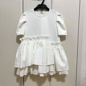 fit more 비대칭 페플럼 탑 화이트