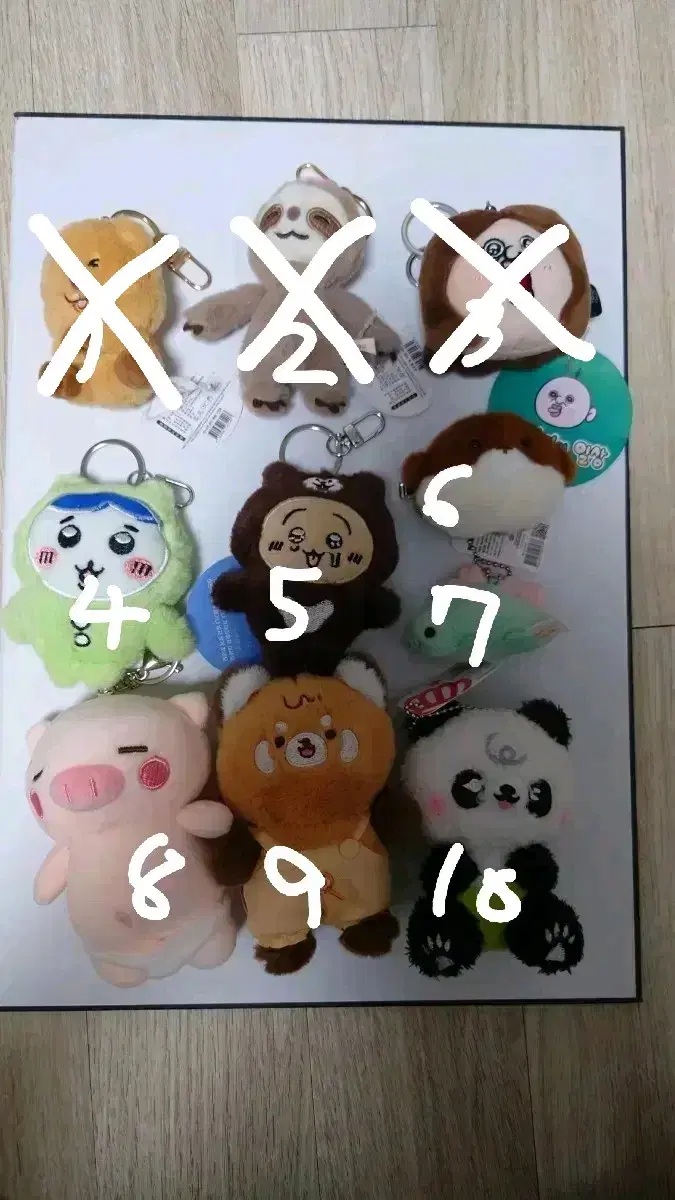 뽑기인형 키링 개당 천원판매