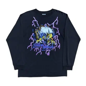 USA THUNDER 롱 슬리브 티셔츠 롱 T 아메리칸 썬더