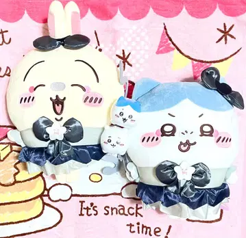 토끼와 하치와레 봉제 인형, 치이카와 (먼작귀) & 하치와레 저금통 세트