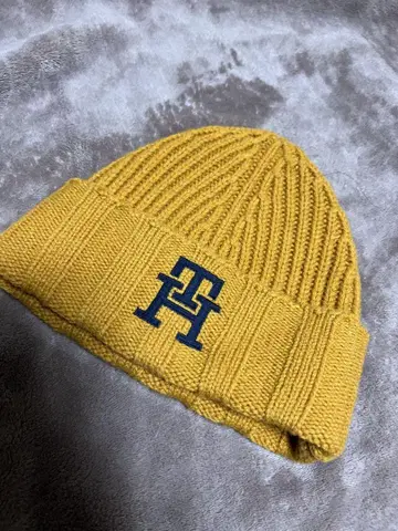 Tommy Hilfiger 니트 모자 OS 머스타드