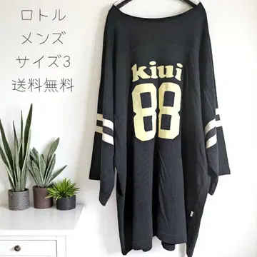 로토루/KIUI/FOOTBALL TEE/티셔츠/코튼/사이즈 3 블랙