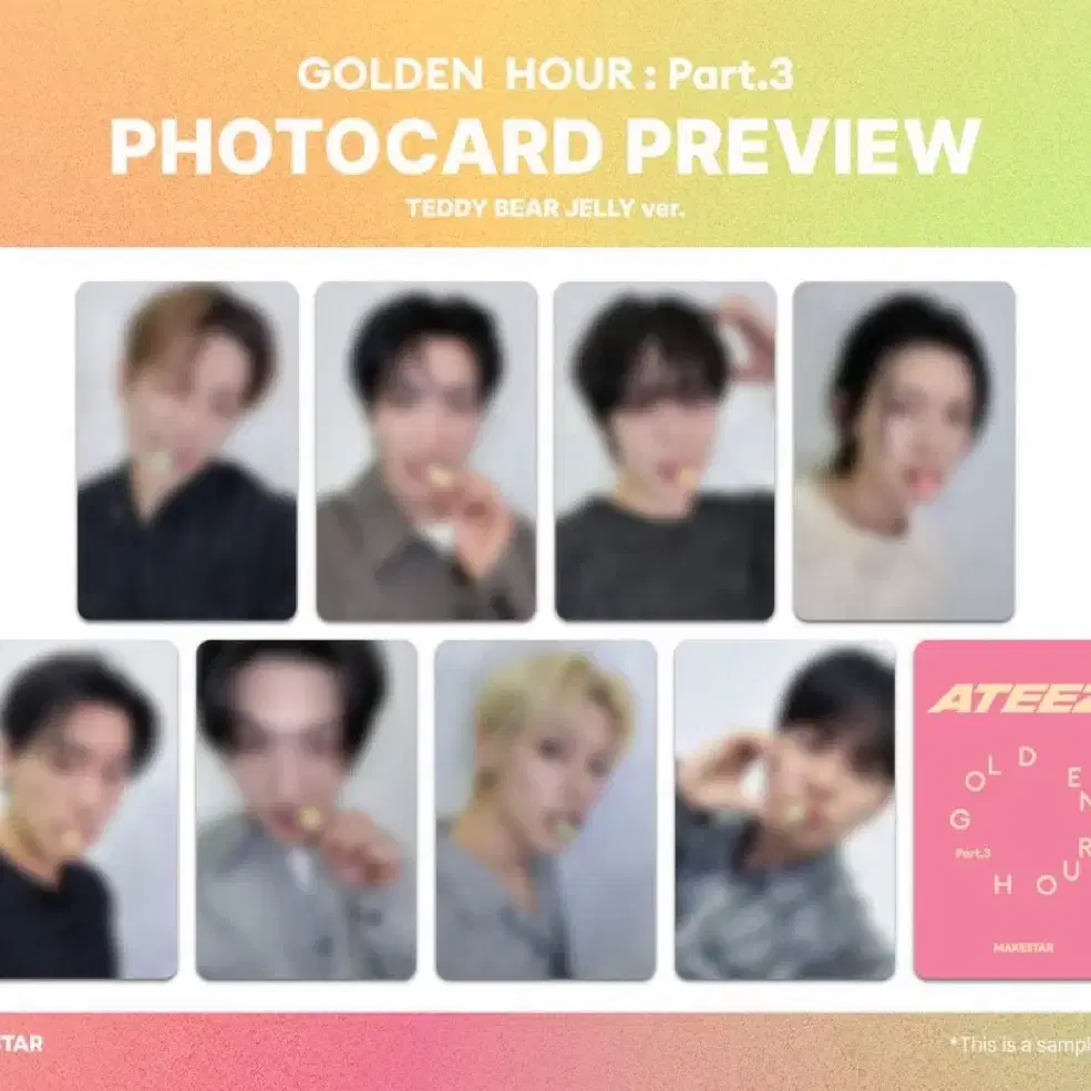 ATEEZ | 에이티즈 Makestar Gummy Bear version Ateez buncheol