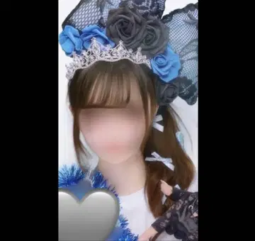 볼륨 헤어 빅 리본 머리띠 파랑