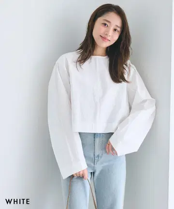 크롭 블라우스