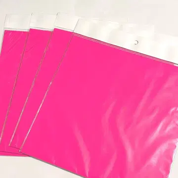 부채 문자 형광 핑크 커팅 시트 4장 부채 단선