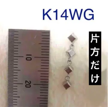 한쪽만 K14WG 스윙 귀걸이 큐브 포큐브