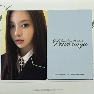 Dear naya izna 포토북 지민 트레이딩 카드 폴라로이드