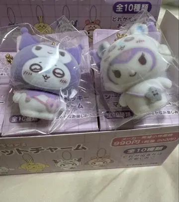산리오 치이카와 (먼작귀) 시크릿 플로키 마스코트 참 모몽가 쿠로미