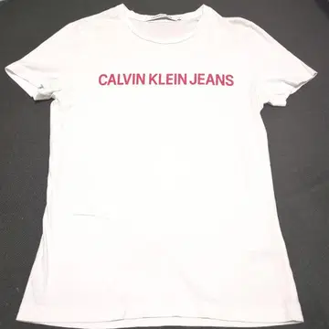 CALVIN KLEIN JEANS 화이트 티셔츠 S 사이즈