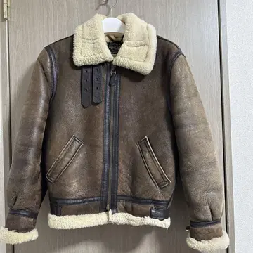 SCHOTT B-3 가죽 자켓 38 브라운 80~90년대