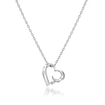 스타 주얼리 SV925 목걸이 HEART MOON 하트 문