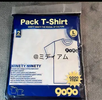 9090 Pack T-Shirt 2장 세트 L 사이즈 팩 T