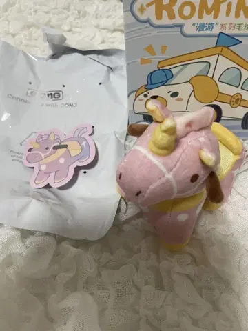 POPMART GONE ROMING 유니콘 봉제 인형 toy car