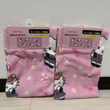 산리오 캐릭터즈 페이스타월 헬로키티 2장 세트