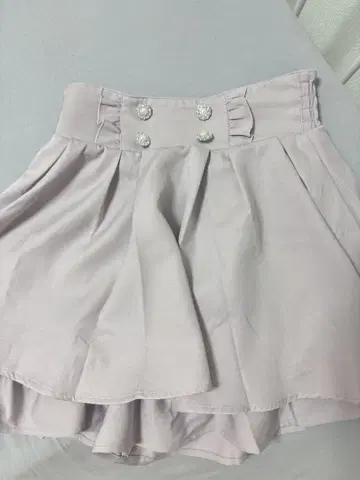 노에미 비쥬 장식 치마바지 핑크