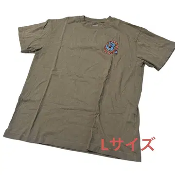SANTA CRUZ 스크리밍 핸드 티셔츠 브라운 베이지 L