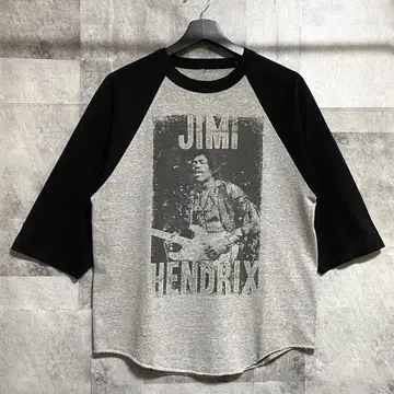 JIMI HENDRIX 지미 헨드릭스 티셔츠 래글런 티셔츠 7부 소매