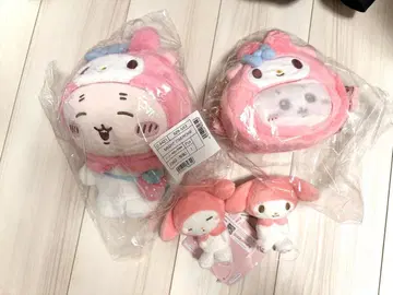 치이카와 산리오 봉제 인형 미니백 헌책방 마이멜로디 4종 세트