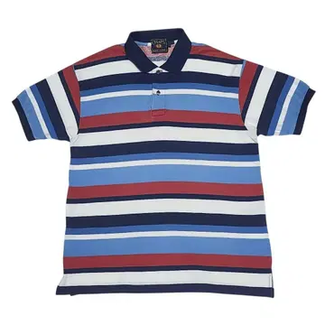 80S 일본제 CHAPS RALPH LAUREN 멀티 보더 피케 셔츠