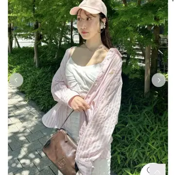 LILY bear 시어 오버 셔츠 / 시어 셔츠 뷔스티에