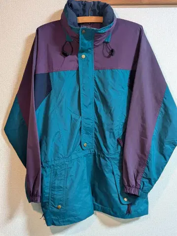 Lands' End 하프 지퍼 마운틴 후드티 M 90s