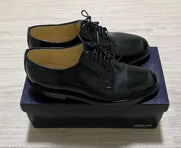 HARUTA 하루타 플레인토 레이스업 슈즈 711 BLACK