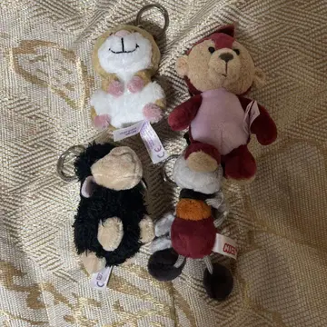 NICI 봉제 인형 키링 묶음 판매 4개