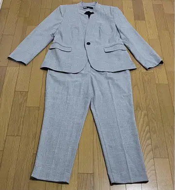 ZARA 그레이 노카라 팬츠 수트 상하의 세트 포멀 슈트 오오키메