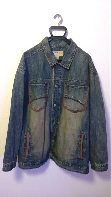 구제 의류 CLENCH JEANS 데님 자켓 오버 사이즈