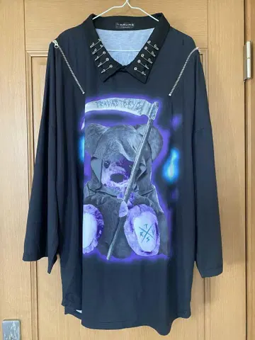 TRAVAS TOKYO 사신 곰 티셔츠