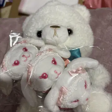 BABY 우사쿠미야 클립 브로치 화이트 3개 세트