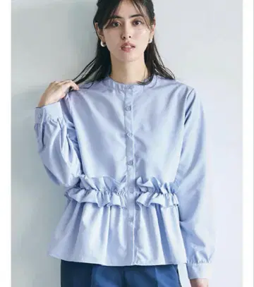택 포함 새상품 coca 휘핑 프릴 블라우스