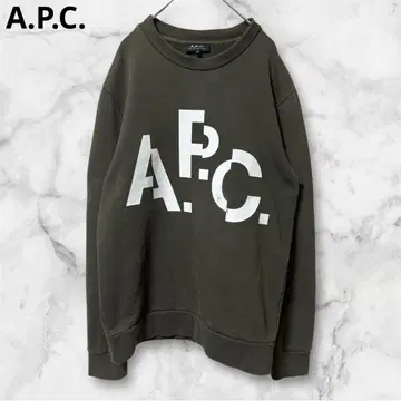 A.P.C. 아페쎄 로고 트레이닝복 맨투맨 카키 XS 사이즈