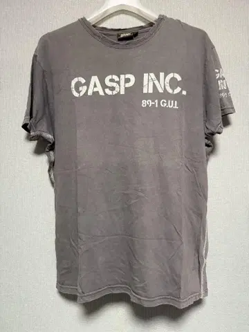 중고품 GASP INC. 다크 그레이 스탠다드 티셔츠