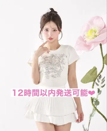 Darich 다리치 DR 비쥬 플라워 니트 탑