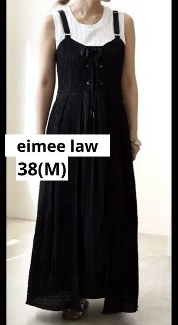 eimee law 레이스업 셔링 뷔스티에 드레스 원피스