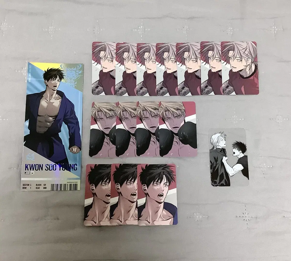 Team Jin pop up The Walking Legs Park Tae-seung lee minhyuk Kwon Sooyoung Game Ticket poca