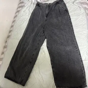 다크 그레이 와이드 팬츠