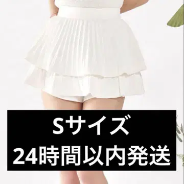 로프 플리츠 티어드 미니 스커트