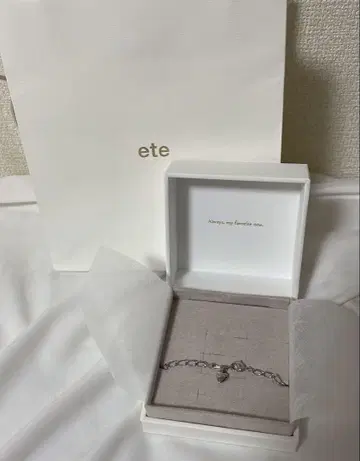 ete 실버 하트 모티브 팔찌