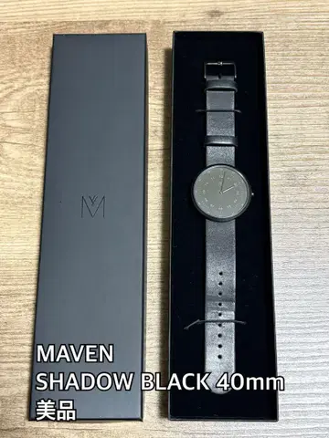 MAVEN WATCHES Shadow 40mm 블랙 새상품급 손목시계