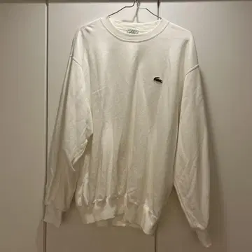 Lacoste 화이트 크루넥 트레이닝복