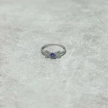 K10 반지 탄자나이트 다이아몬드 리본 반지 액세서리 11호