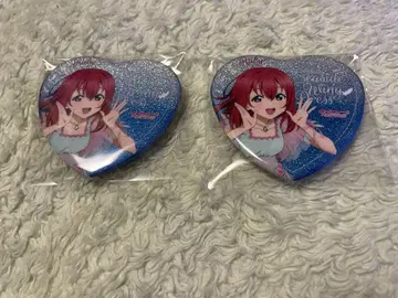 Aqours 쿠로사와 루비 바다의 반짝임 캔뱃지 2개