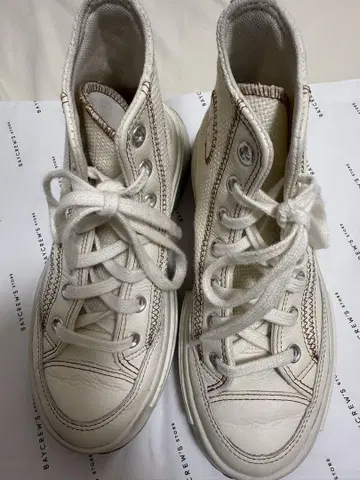 CONVERSE 화이트 하이컷 스니커즈 한국 모델 레어