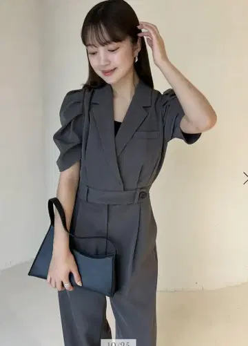 anuans 턱 슬리브 테일러드 올인원